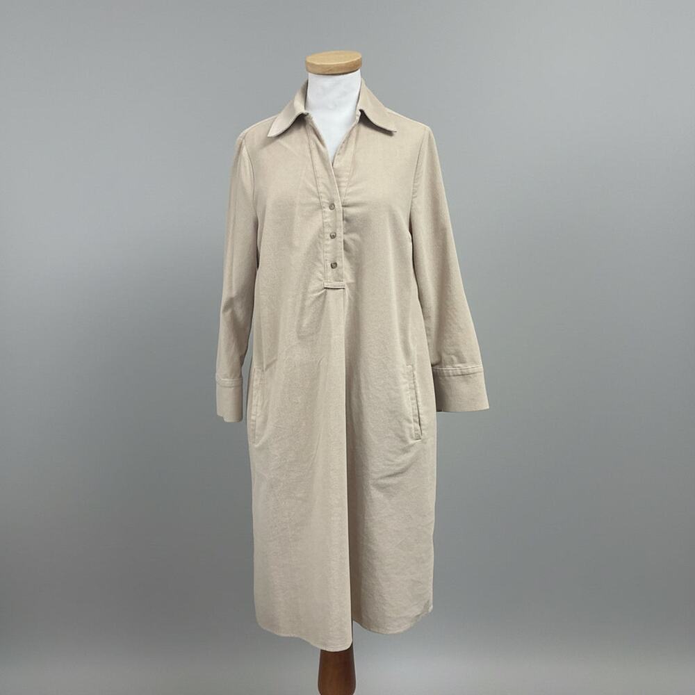 White Label beige organic cotton corduroy dress, size 4, NEW WITH TAGS!